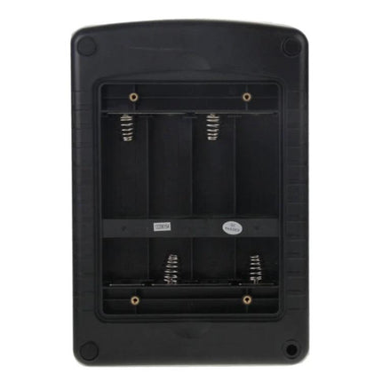 Benetech High Voltage Insulation Tester for Electrical Safety Checks back view showing battery compartment and spring contacts