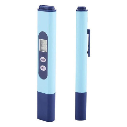 Water Quality Conductivity Tester Pen for Home Use - blue titanium probe pen for aquarium hydroponic and pool EC testing