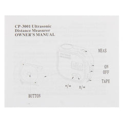 Laser Distance Measuring Tool with Built-in Tape and Temperature Display