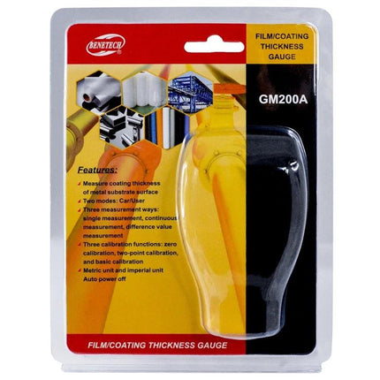 Benetech Coating Thickness Gauge for Metal Surfaces handheld gauge in blister pack for measuring coating thickness