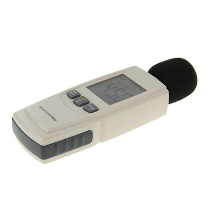 Benetech Portable Sound Level Meter for Noise Monitoring handheld device with foam windscreen and LCD display