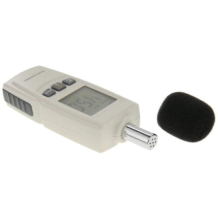 Benetech Portable Sound Level Meter for Noise Monitoring compact handheld meter with LCD and foam windscreen