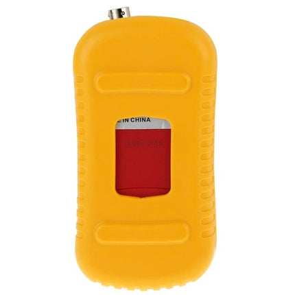 BENETECH Digital Grain Moisture Meter for Storage and Purchase - yellow handheld meter with rubber case measuring grain moisture and temperature