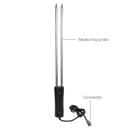 BENETECH Digital Grain Moisture Meter for Storage and Purchase - metal measuring probe with connector for grain moisture and temperature