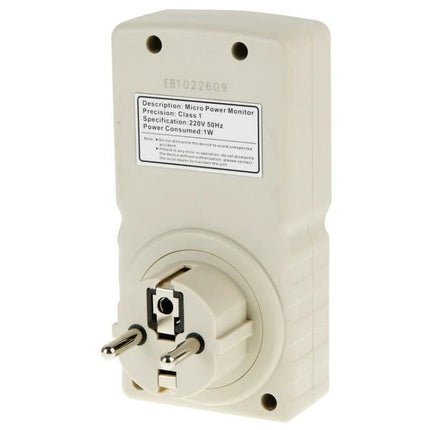 BENETECH EU Plug Energy Meter for Monitoring Home Electricity white EU plug-in power usage monitor device