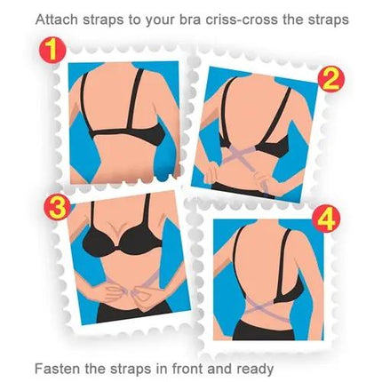 Adjustable Low Back Bra Strap Converter For Backless Tops
