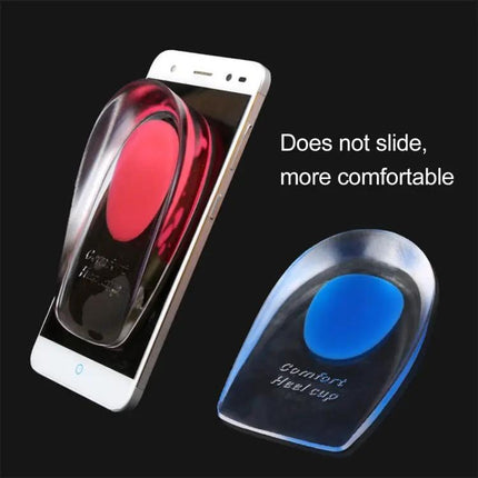 Women Silicone Gel Heel Cups Size S For Everyday Comfort