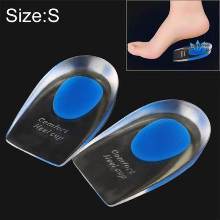 Women Silicone Gel Heel Cups Size S For Everyday Comfort