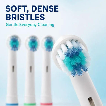 Electric Toothbrush Heads 4 Pack With Soft Nylon Bristles | Syndmart