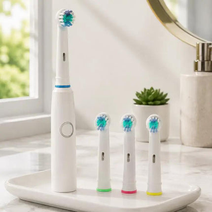 Electric Toothbrush Heads 4 Pack With Soft Nylon Bristles | Syndmart