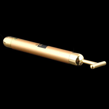 Face Massager Stick Wireless Facial Relaxation Tool gold cordless T-shaped micro-vibration facial massager for face neck jawline