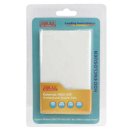 Portable 2.5 Inch Hard Drive Enclosure for Data Storage and Transfer