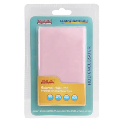 Portable 2.5 Inch Hard Drive Enclosure for Data Storage and Transfer