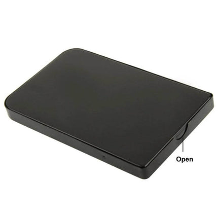 Black External Enclosure for 2.5 Inch SATA Hard Drives - slim black USB 2.0 portable case for repurposing laptop 2.5" SATA HDDs