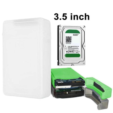 Durable Protective Enclosure for 3.5 Inch SATA Hard Drives - shock‑resistant storage case for transporting and backing up 3.5-inch SATA HDDs