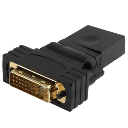 Durable DVI to HDMI Adapter for Connecting Devices to TVs - 24+1 pin DVI male to HDMI female, gold-plated connector for HDTV link