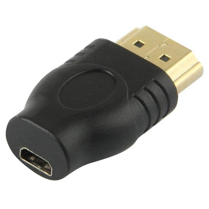 Gold Plated HDMI Male to Micro HDMI Female Adapter for Devices, compact gold-plated connector for HDTV to camera/smartphone video
