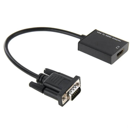 HDMI Scaler Adapter for 4K Ultra HD Video Conversion - black VGA to HDMI scaler cable for upscaling 1080P to 4K displays