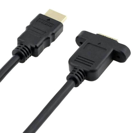 30cm HDMI Male to Female Adapter Cable for Device Connections compact HDMI extension for tight spaces, linking laptop projector or console to TV