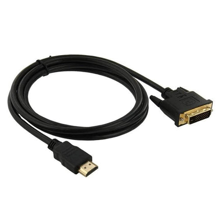 1.8 Meter HDMI to DVI Adapter Cable for Connecting TVs and Projectors - black 1.8m HDMI to DVI cable for TV and projector video