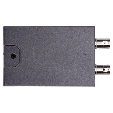 1080P Full HD HDMI to Dual SDI Output Converter for Displays compact black unit with dual BNC SDI outputs for professional video transmission