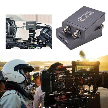 1080P Full HD HDMI to Dual SDI Output Converter for Displays connected to professional camera and monitor for live event video transmission