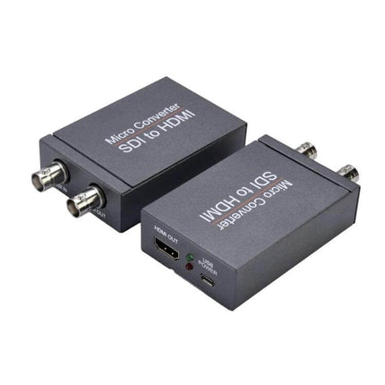 SDI to HDMI Video Converter for High-Definition Displays compact dual-unit with BNC SDI inputs and HDMI output for broadcast and live-event monitoring
