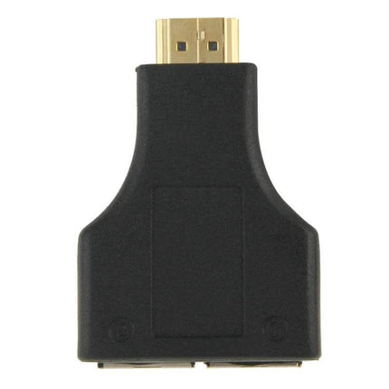HDMI Extender for Extending TV Signals Up to 30 Meters via Cable - black HDMI to CAT5e/6 adapter for home theater and conference room setups