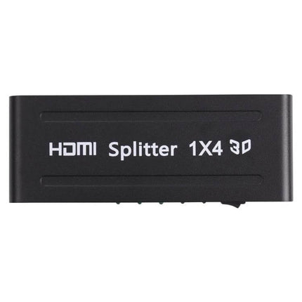 HDMI Splitter for Distributing Video to Multiple Displays with EU Plug - compact 1x4 HDMI splitter unit for home theater and office