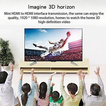 1x2 Mini HDMI Splitter for Distributing Video to Multiple Displays connecting a single HDMI source to two TVs for shared high-definition viewing