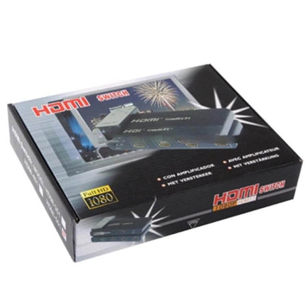 HDMI Switch with Remote for Connecting Multiple TV Devices - compact HDMI switch box with remote for gaming console, Blu-ray and streaming