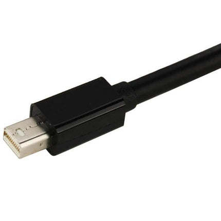 Mini DisplayPort to HDMI, VGA, and DVI Adapter Cable for Displays – black Mini DisplayPort cable connector for laptops to TVs, projectors, monitors