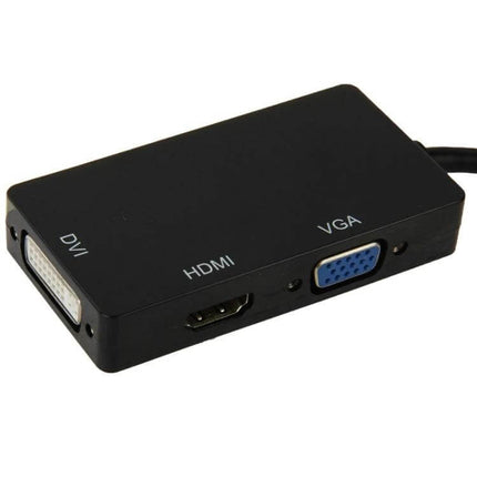 Mini DisplayPort to HDMI, VGA, and DVI Adapter Cable for Displays connecting laptop to HDMI VGA DVI ports for presentations and monitors