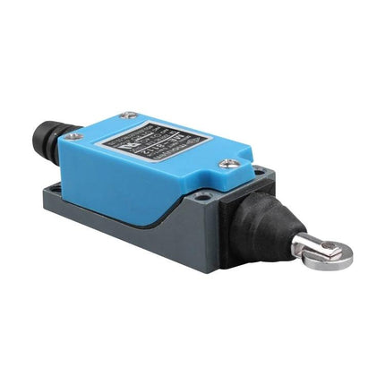 Mini Limit Switch with Roller Plunger for Automation Control - compact blue parallel roller plunger limit switch for conveyor and robotic position detection
