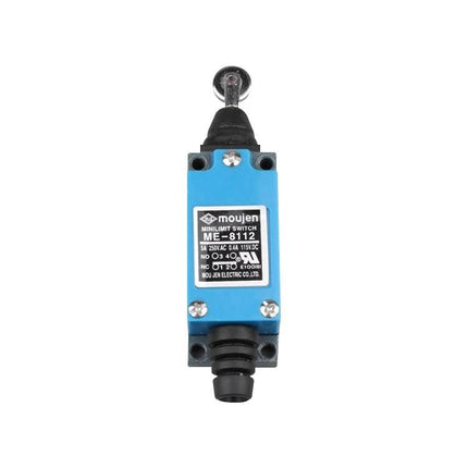 Mini Limit Switch with Roller Plunger for Automation Control - blue mini limit switch with roller plunger and automatic reset for conveyor and robotic systems