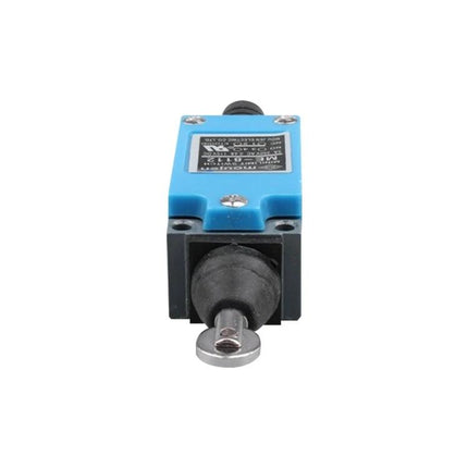 Mini Limit Switch with Roller Plunger for Automation Control - compact blue roller-plunger limit switch for precise conveyor and robotic position detection