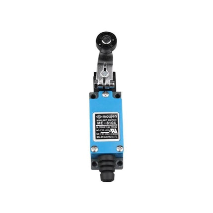 Mini Roller Arm Limit Switch for Industrial Equipment Use - compact blue roller-arm limit switch for machinery position detection and safety