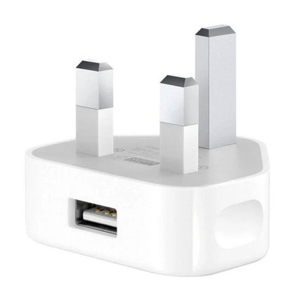 USB Charger That Fits Seamlessly Into Daily Routines - compact white UK plug USB charger for commuting and pocket storage