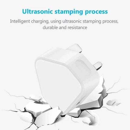 USB Charger That Fits Seamlessly Into Daily Routines white compact USB wall charger with durable ultrasonic stamping design