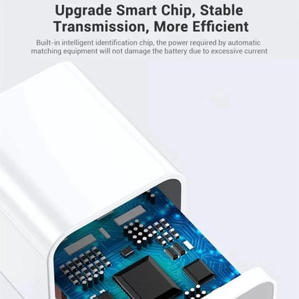 A USB Charger for Daily Device Powering at Home and Travel showing internal smart chip and circuit board for efficient charging