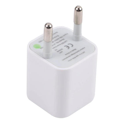Compact USB Charger for Travel and Everyday Essentials - white dual-pin wall USB charger for phones and tablets