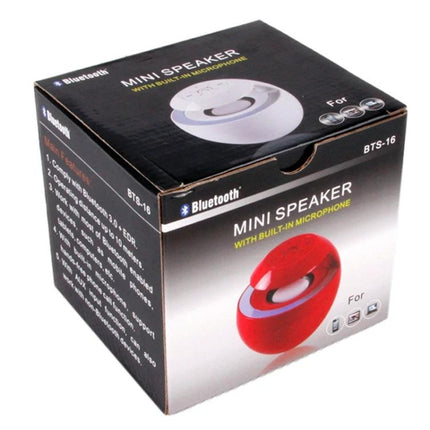 Portable Bluetooth Speaker For Home And On The Go Use compact 3W Bluetooth speaker with AUX and built‑in mic, travel-ready