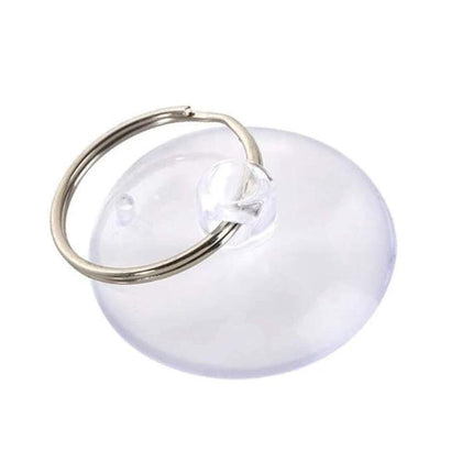 Durable Suction Cup with Key Ring for Phone Screen Repair — clear ABS suction cup with metal key ring for lifting phone or tablet glass