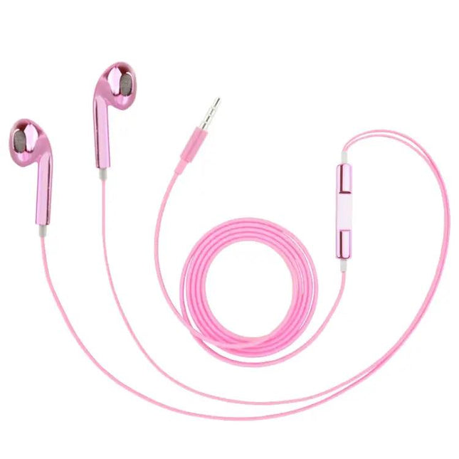 3.5mm Stereo Electroplating Wire Control Earphone for Android Phones / PC / MP3 Player / Laptops | Syndmart