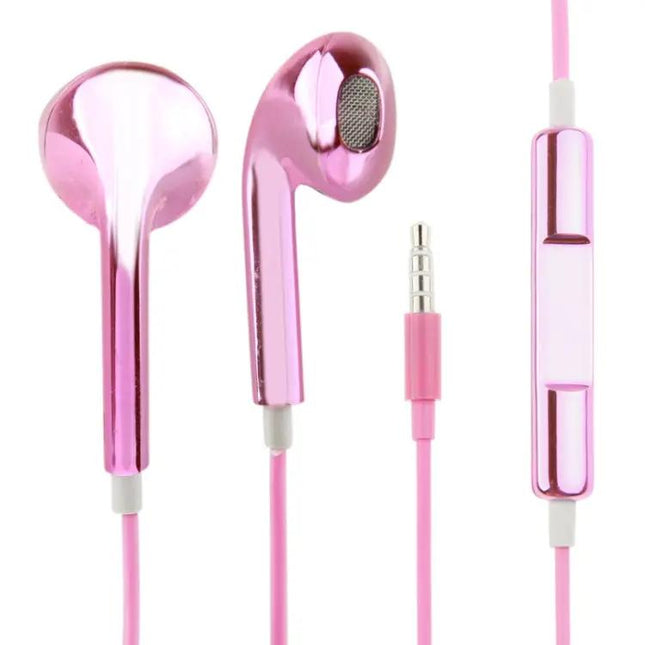 3.5mm Stereo Electroplating Wire Control Earphone for Android Phones / PC / MP3 Player / Laptops | Syndmart