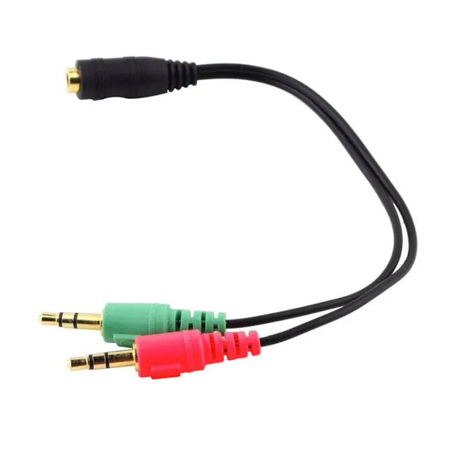 3.5mm Stereo Splitter Cable 17cm Male-To-Female Adapter | Syndmart