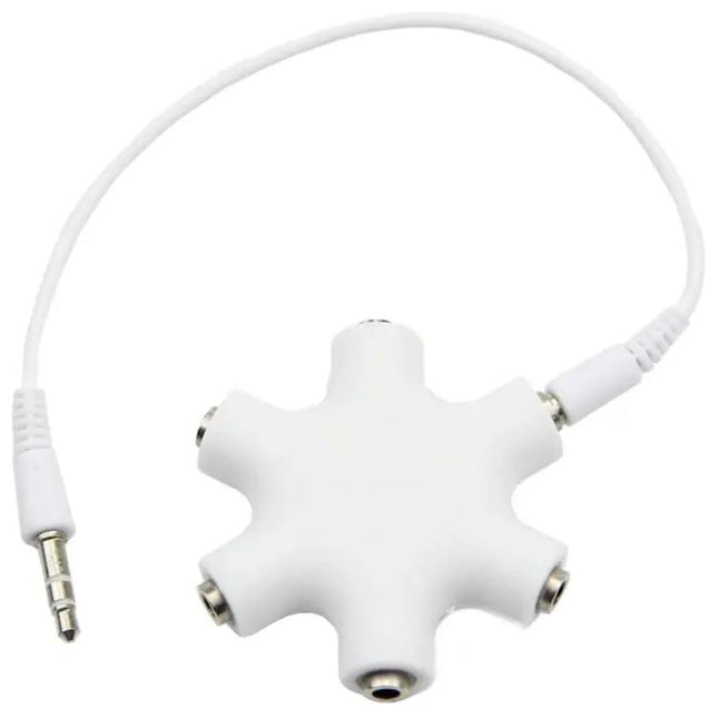 6-Port 3.5mm Headphone Splitter Cable for Phones Tablets | Syndmart