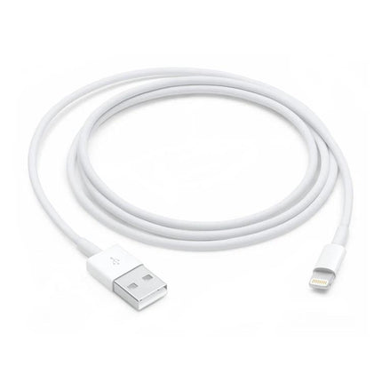 Essential USB Cable for Everyday Device Charging and Syncing - white 8-pin USB charging and syncing cable for fast charging