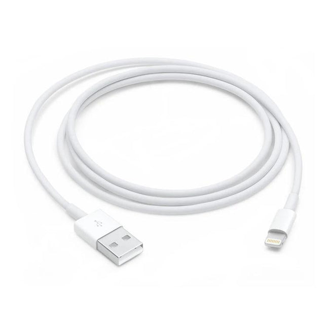 Essential USB Cable for Everyday Device Charging and Syncing - white 8-pin USB charging and syncing cable for fast charging