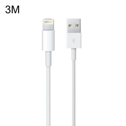 Charging Cable for Daily Phone Use at Home or Travel - 3M white USB to Lightning cable, tangle-resistant durable design for everyday charging